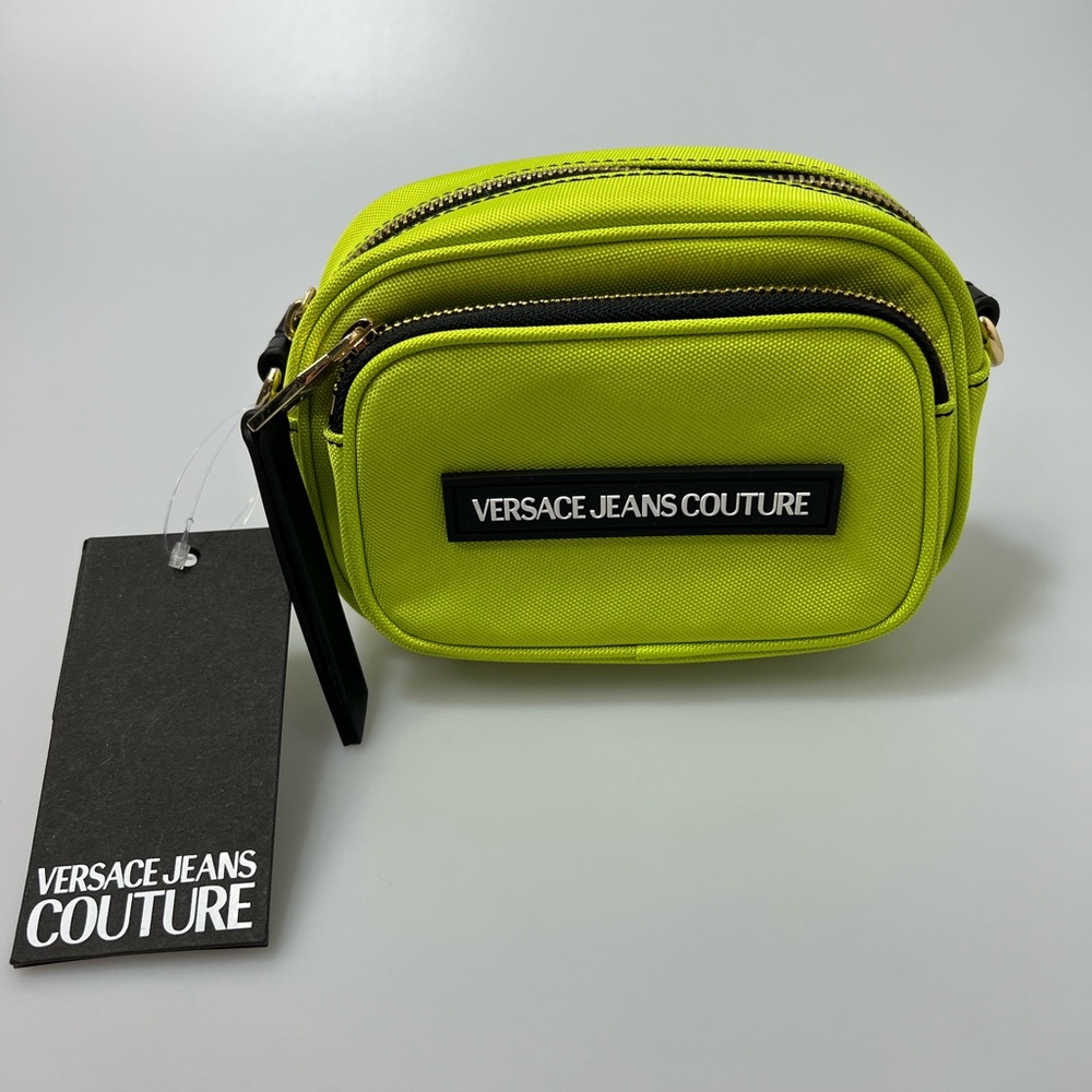 Versace Jeans Couture Cordura Rodeo Lime Shoulder Bag